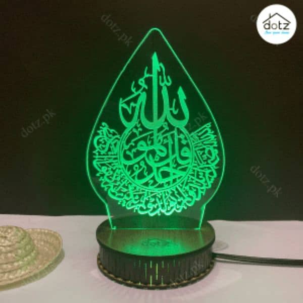 Acrylic name 3D  illusion lamps with light 15