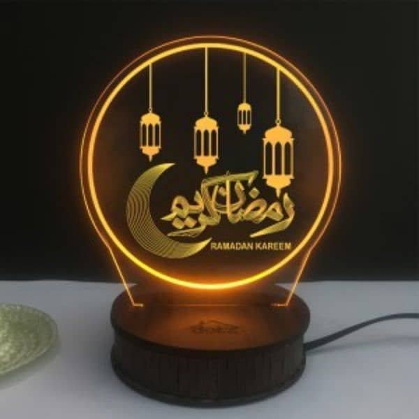 Acrylic name 3D  illusion lamps with light 16