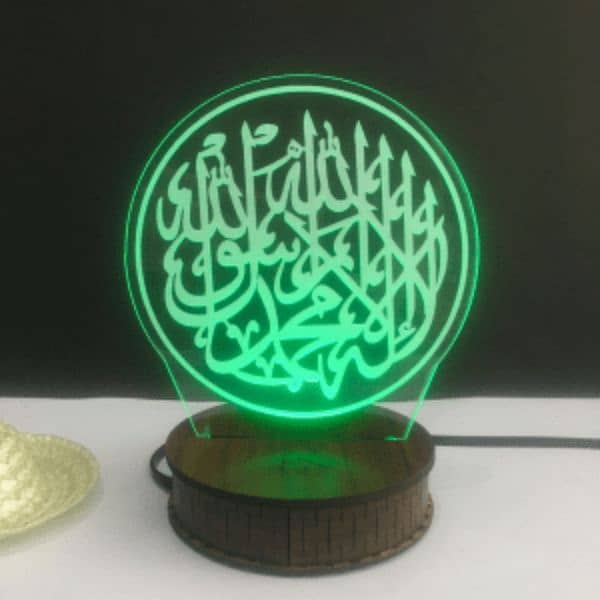 Acrylic name 3D  illusion lamps with light 17