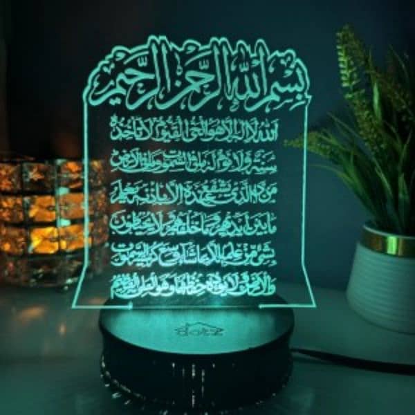 Acrylic name 3D  illusion lamps with light 19