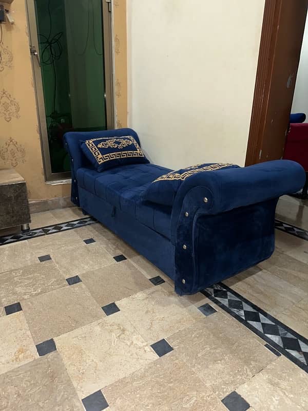 Sofa Couch Blue 0