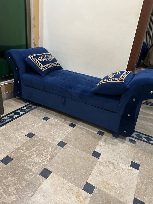 Sofa Couch Blue 1