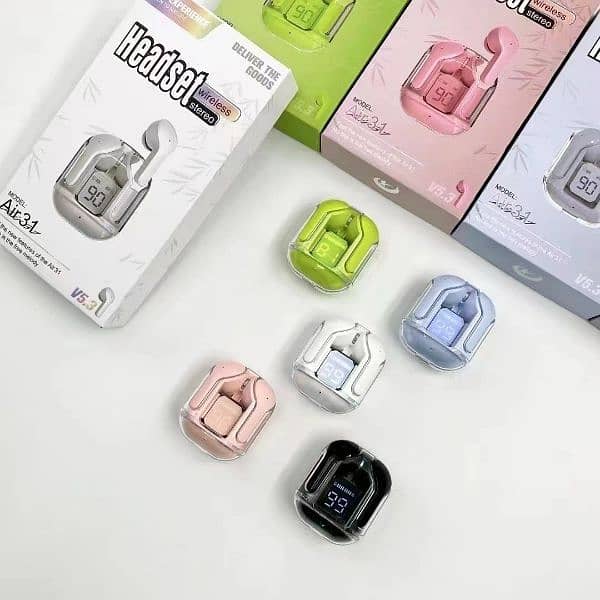 Air 31 earbuds with case cover FREE HOME DELIVERY 7