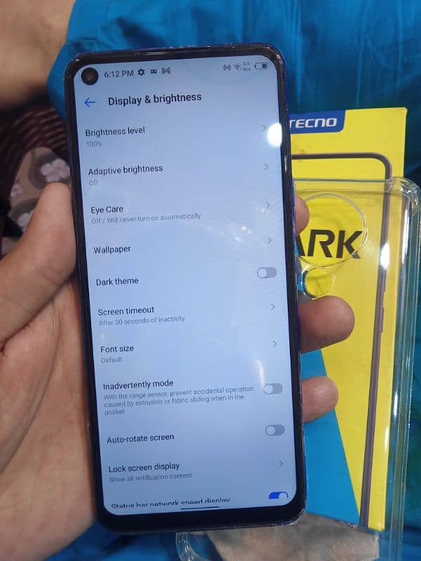 Tecno spark 6 PTA official approveall ok hai 10/8 hai box hai Rm4 GB64 5