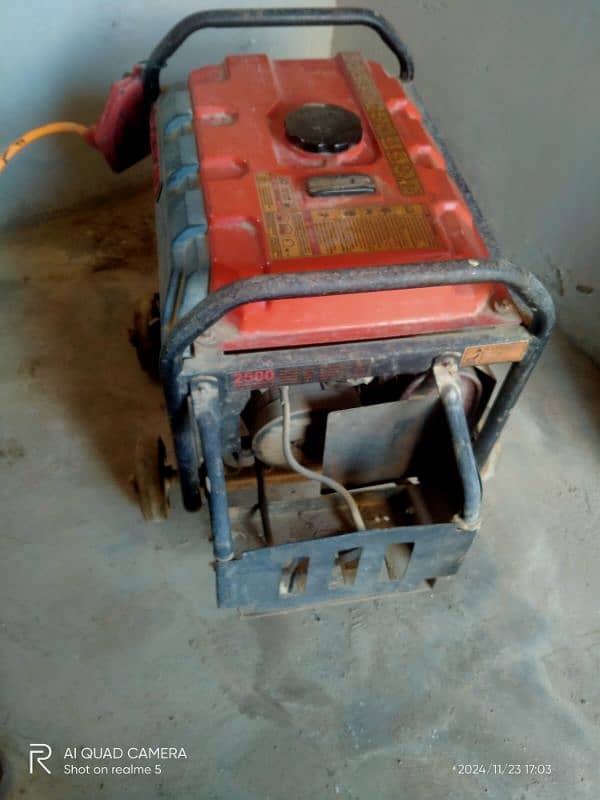 Used Loncin 2.5 kv generator  gas and petrol 3