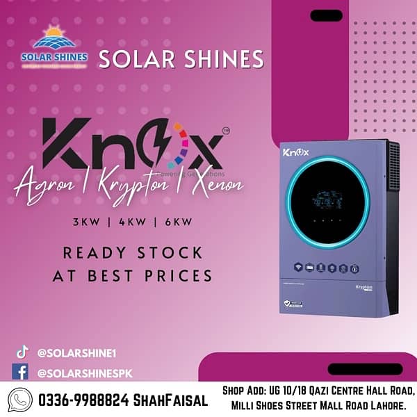 Knox Inverter | 6KW on Whole Sale Price 4