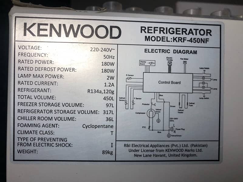 kenwood fridge ( Japan ) Rs 85000 6