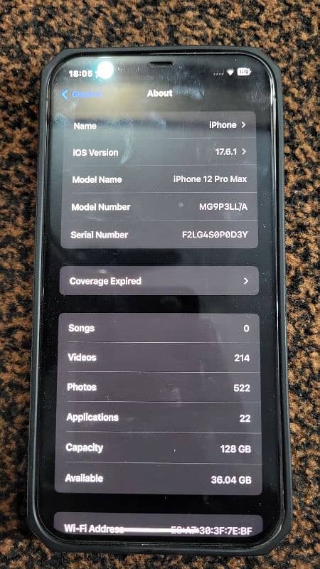 IPhone 12pro max JV 128gb 6