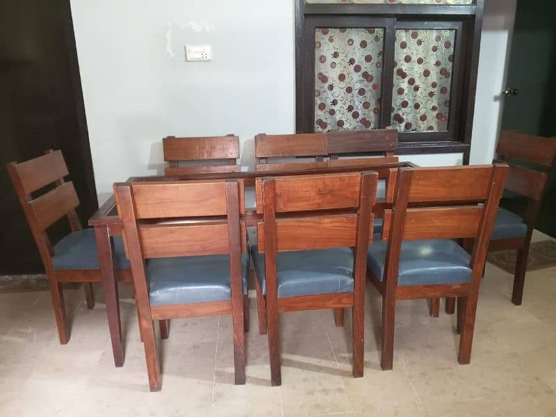 Dining Table with 8 Chairs - Shisham Lakri 3