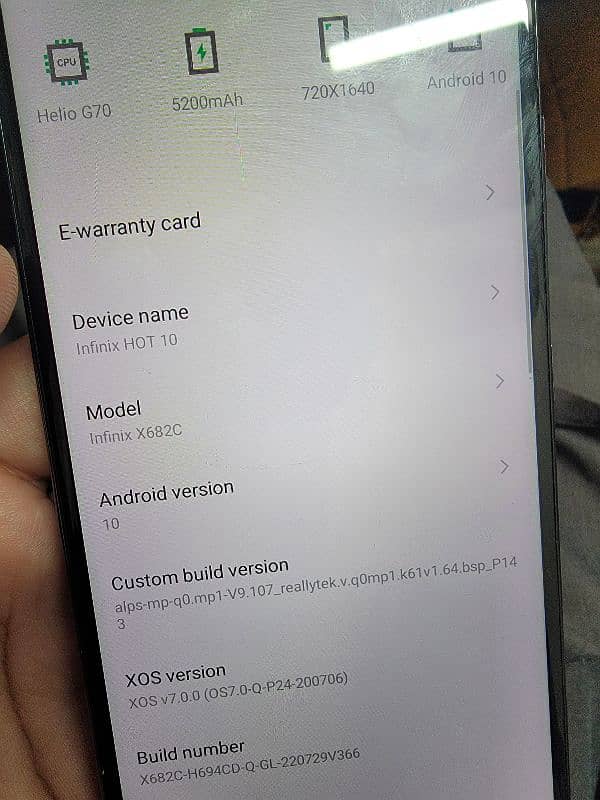 infinix hot 10 6/128 6