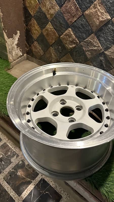 15 inch deep dish rims , 8.5 jj , 4 nut ,100 PCD 4