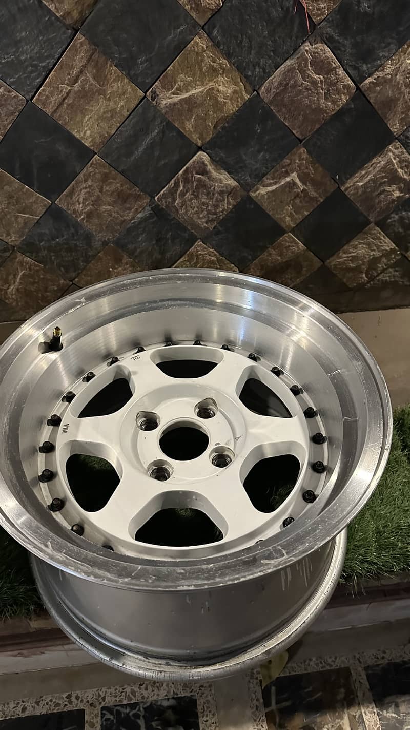 15 inch deep dish rims , 8.5 jj , 4 nut ,100 PCD 6