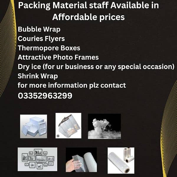 packing material staff available 0