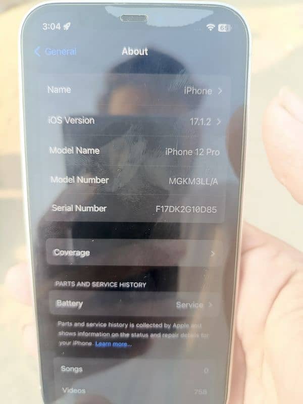 Iphone 12pro White 256GB non pta fectory unlock 6