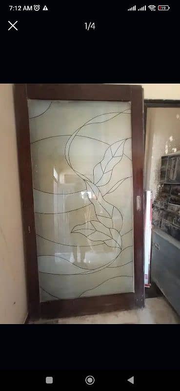 Heavy wood sliding doors available for sale 1