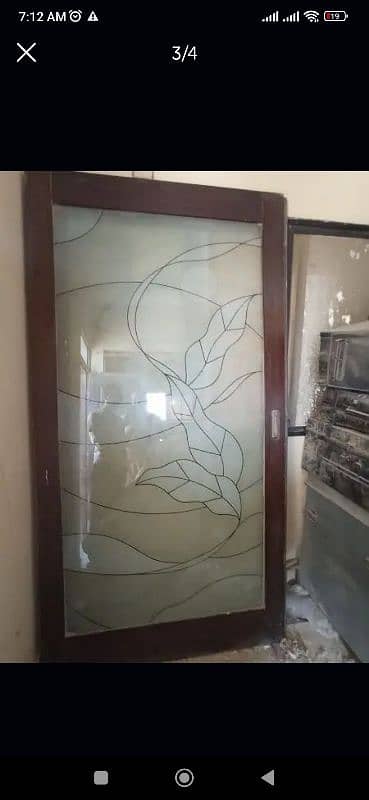 Heavy wood sliding doors available for sale 3