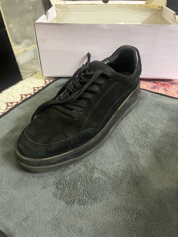 LAMA Black Men Leather Sneakers 2