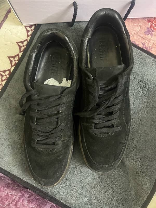 LAMA Black Men Leather Sneakers 3