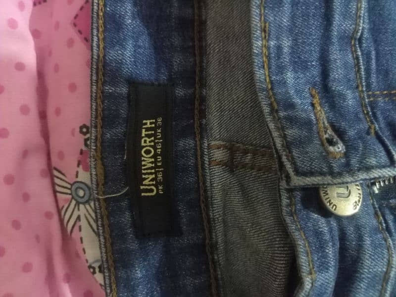 Men's Jeans For Sale in D Blue Color (Uniworth Brand) Waist 34" 1