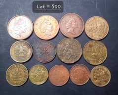 Rare and Mix Coins of different countries for collectors