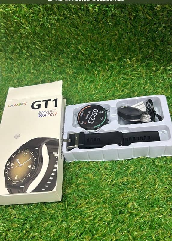 Laxasfit GT1 Round Dial Smart Watch 0