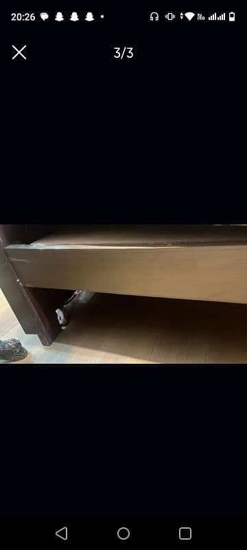 wooden bed excellent condition. 1