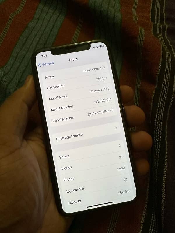 iphone 11 pro 256GB PTA approved 6