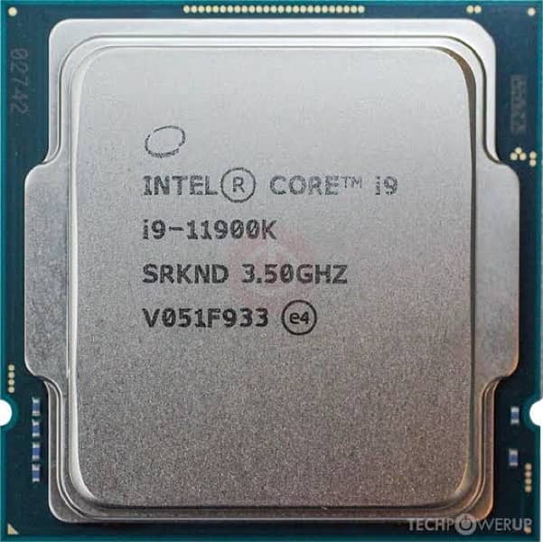 Intel Core I9 11900K High End Gaming Used Processor Chip 1