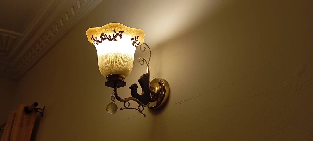 Chandelier Light with Two Wall Lights 1