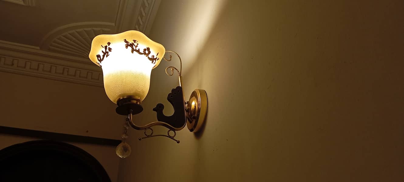 Chandelier Light with Two Wall Lights 2