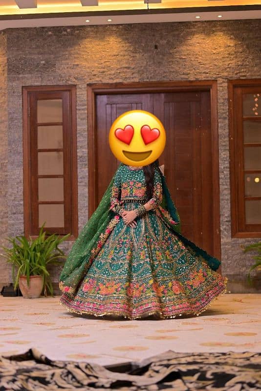 Mehndi outfit bridal dress 1