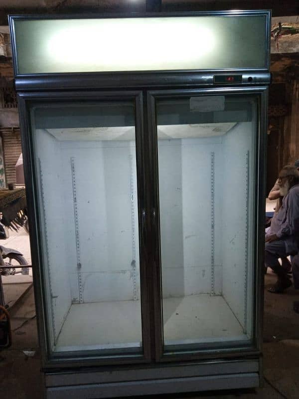 SS steel counter display counter chiller double door fridge 6