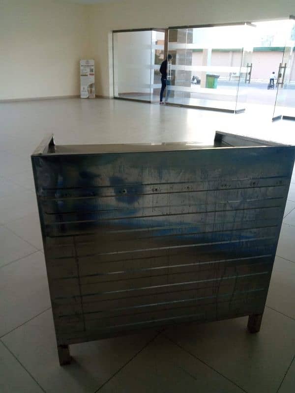 SS steel counter display counter chiller double door fridge 9