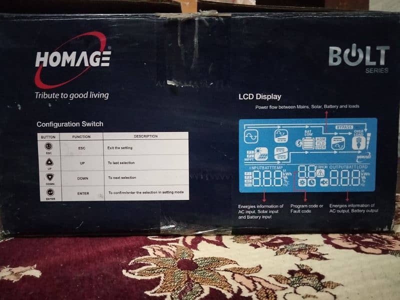 Homage Solar Inverter 3.2 KVA Bolt Series 3