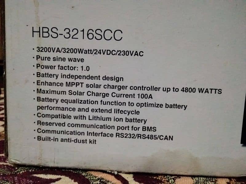 Homage Solar Inverter 3.2 KVA Bolt Series 5