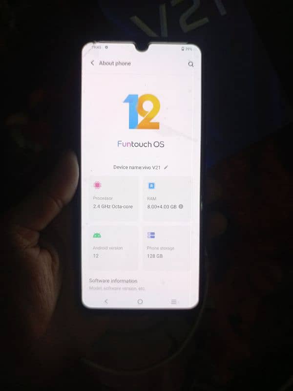 vivo v21 8+4+128 total original 5