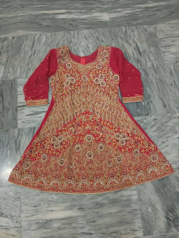 Bridal lahga hand made work good condition 1 day use 0