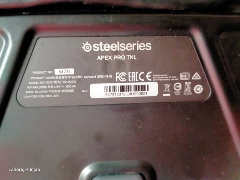 SteelSeries Apex 3 pro TKL RGB Gaming Keyboard 1