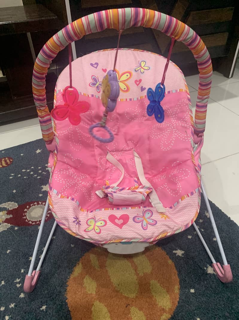 Pink baby rocker/bouncer 1