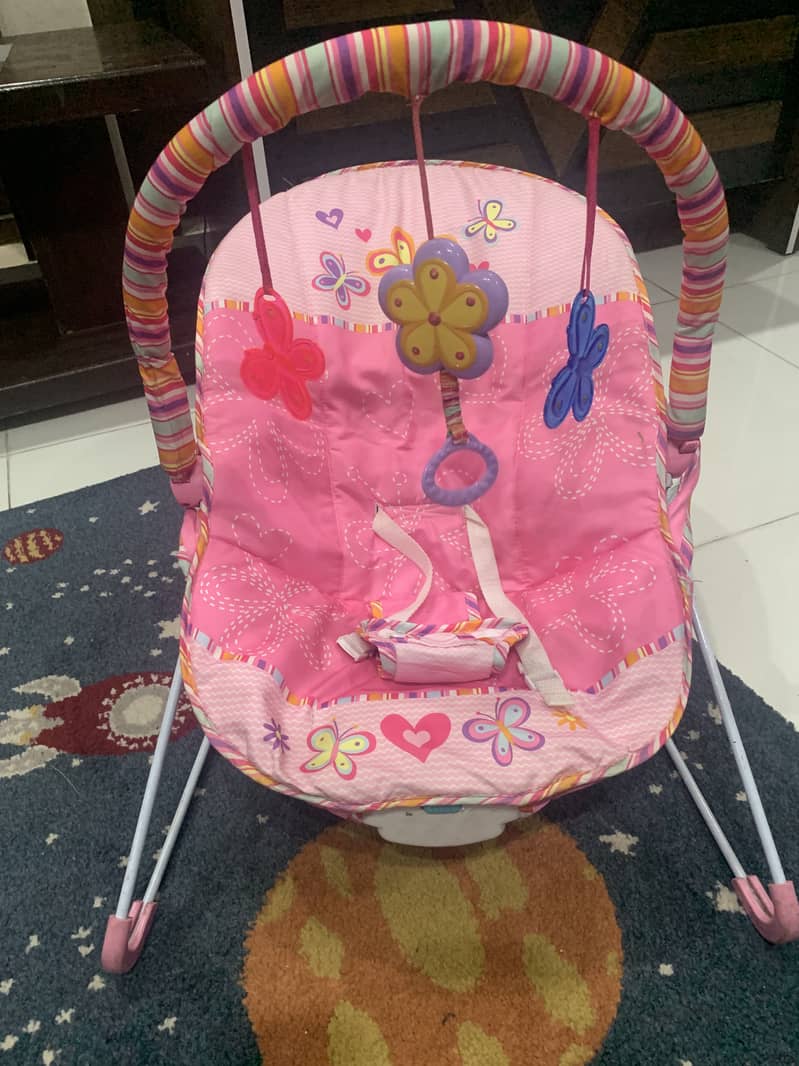 Pink baby rocker/bouncer 2