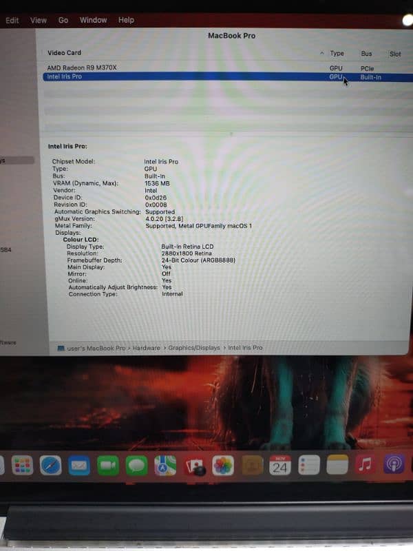 Apple MacBook Pro 2015 i7 16/512/2GB Card 7