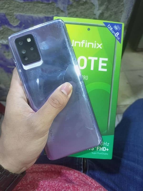 infinix Note 10 Pro 8GB 128GB Seald set Complete saman Pta approved 1