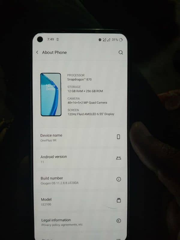 OnePlus 9r 0