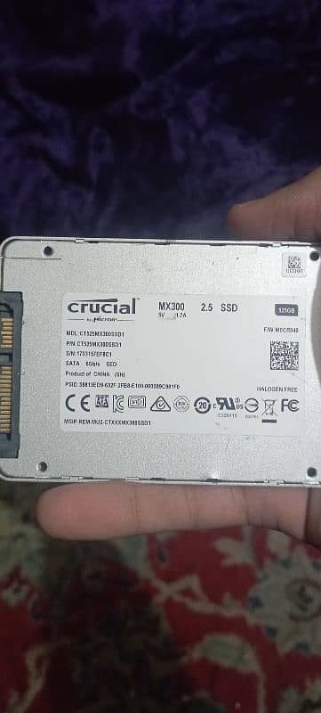 Crucial branded 525GB ssd 100%okk fast speed 0