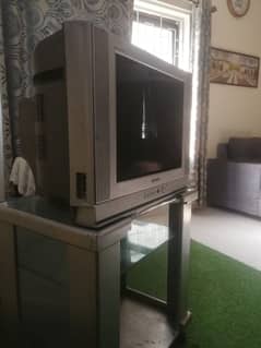 Original Samsung TV with TV Trolly