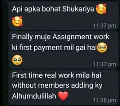 Online assignment work available without  member adding