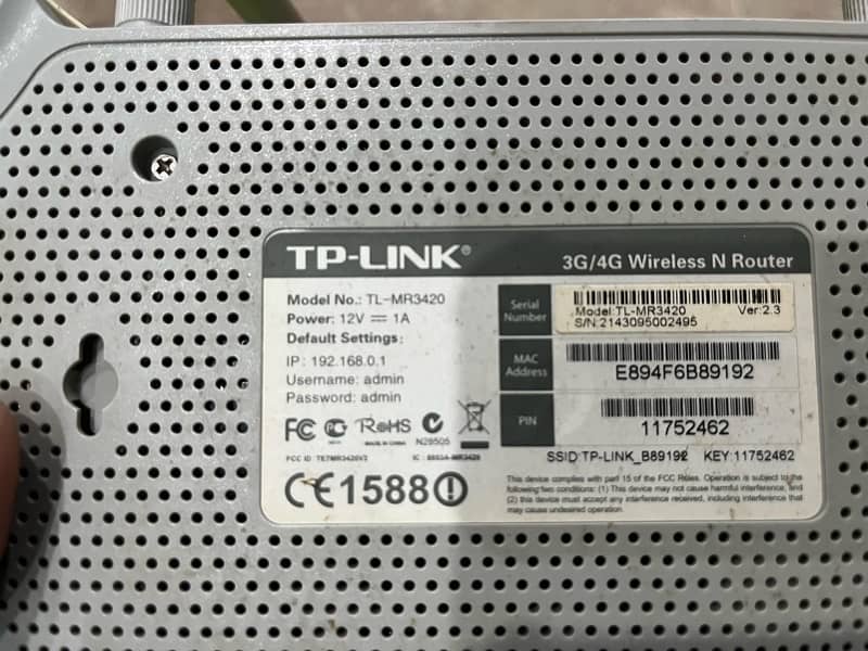 Tplink MR-3420 (4G) 5