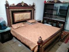 Best wooden complete bed set for sale