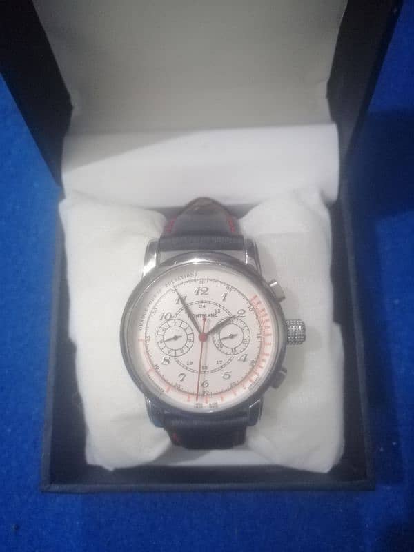 Automatic MontBlanc Watch with Chronograph Swiss Made For Sale. 0