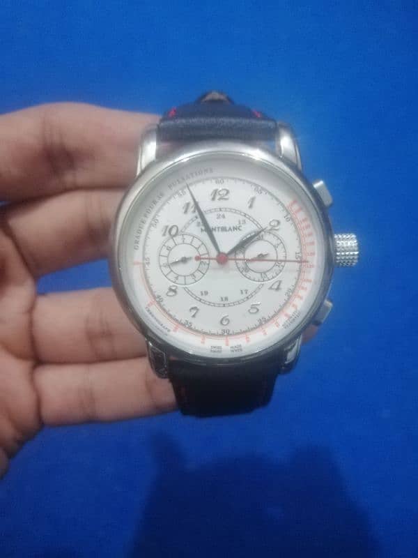 Automatic MontBlanc Watch with Chronograph Swiss Made For Sale. 2